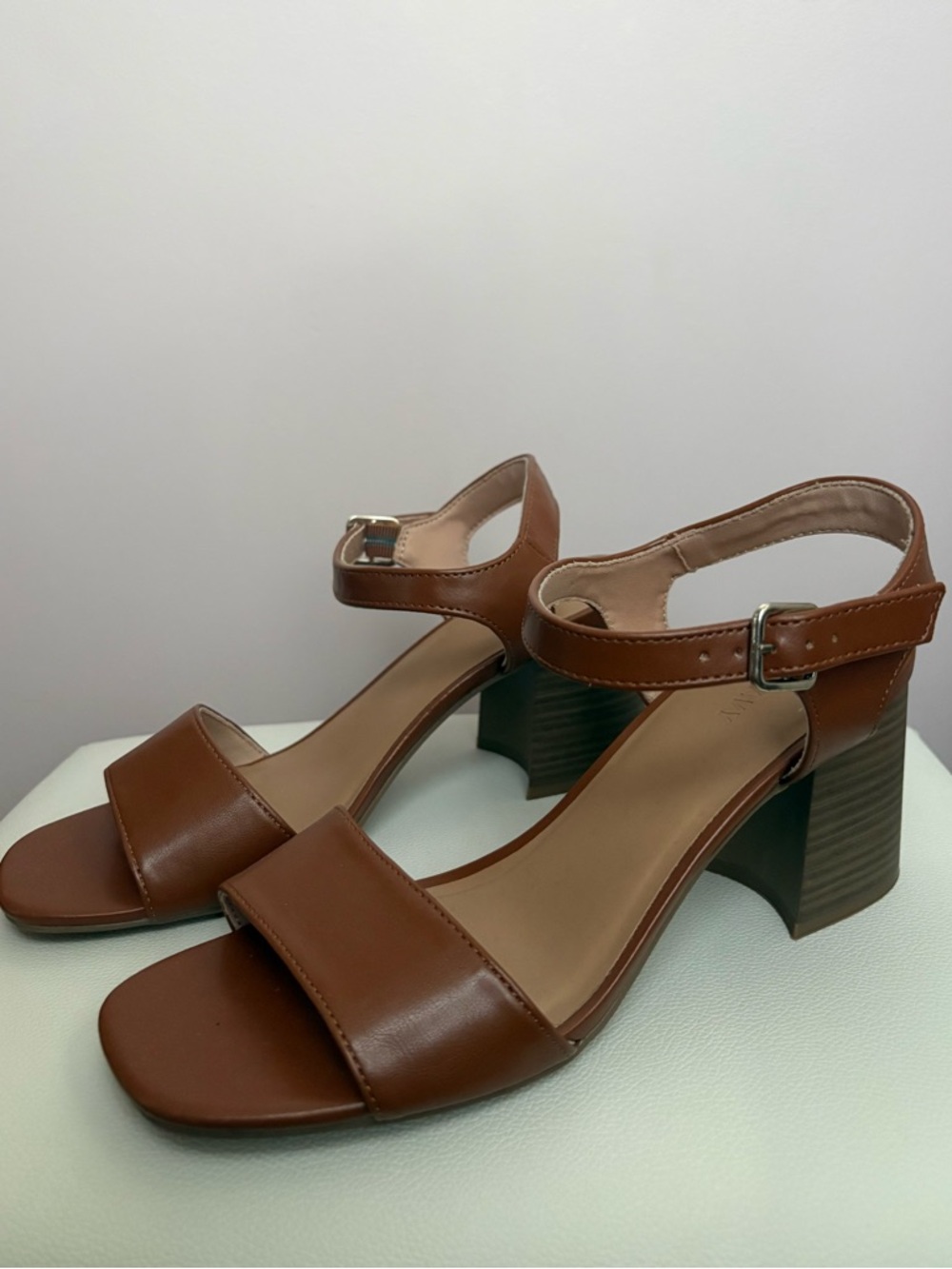 Women's Old Navy Faux Leather Slingback Block-heel Sandals